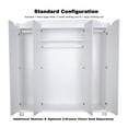 thumbnail image 4 of 100% Solid Wood Kyle 4-Door Wardrobe Armoire with Solid Wood Doors, 4 of 7