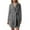 Grey, variant on Women Hooded Bathrobe Lightweight Soft Long Flannel Sleepwear