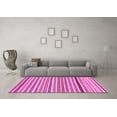 thumbnail image 3 of Ahgly Company Indoor Round Abstract Pink Modern Area Rugs, 8' Round, 3 of 4
