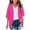 Hot Pink, variant on Girls Summer Kimono Cardigan Beach Cover Up Casual Loose Chiffon Top for Outdoor Daily Wear