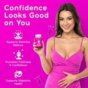 BEARVANA Vaginal pH Balance Probiotic Gummies Women's Health Pineapple Flavor 60 Count