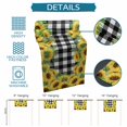 thumbnail image 6 of Summer Sunflowers Table Runner 90 Inches, Rustic Botanical Flowers Black Plaid Bed Runner Dresser Scarves Tabletop for Indoor Outdoor Parties/Ceremony/Banquet, 13" x 90", 6 of 9