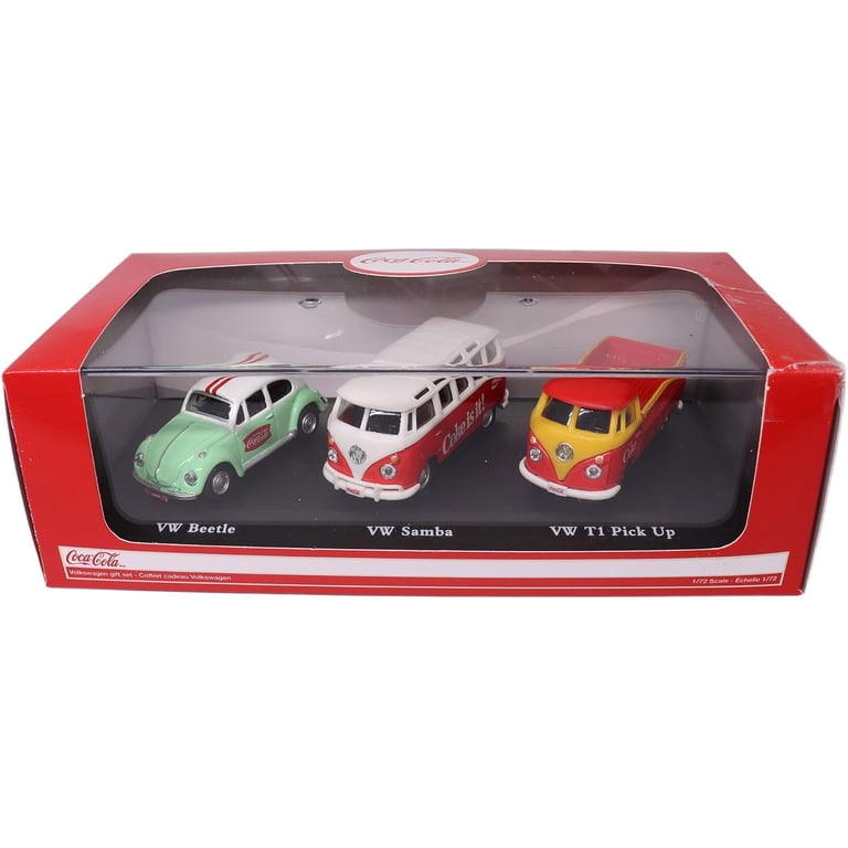 Motorcity Classics 1962 Samba - 1966 Beetle - 1962 T1 Pickup, 1:72 Motorcity Classics 1962 Samba - 1966 Beetle - 1962 T1 Pickup, 1:72