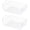White, variant on 2Pcs White Under Shelf Wire Basket Hanging Cabinet Storage Racks Cabinet Storage Hanging Baskets Organizer Mesh Shelf Basket Cabinet for Kitchen Bookshelf Bedside & Dining Room