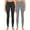 Quicksilver Zebra, variant on Felina Sueded Athleisure Performance Legging (2-Pack) Womens Leggings w/Slimming Waist Band Style: C3690RT (XX-Large, Black)