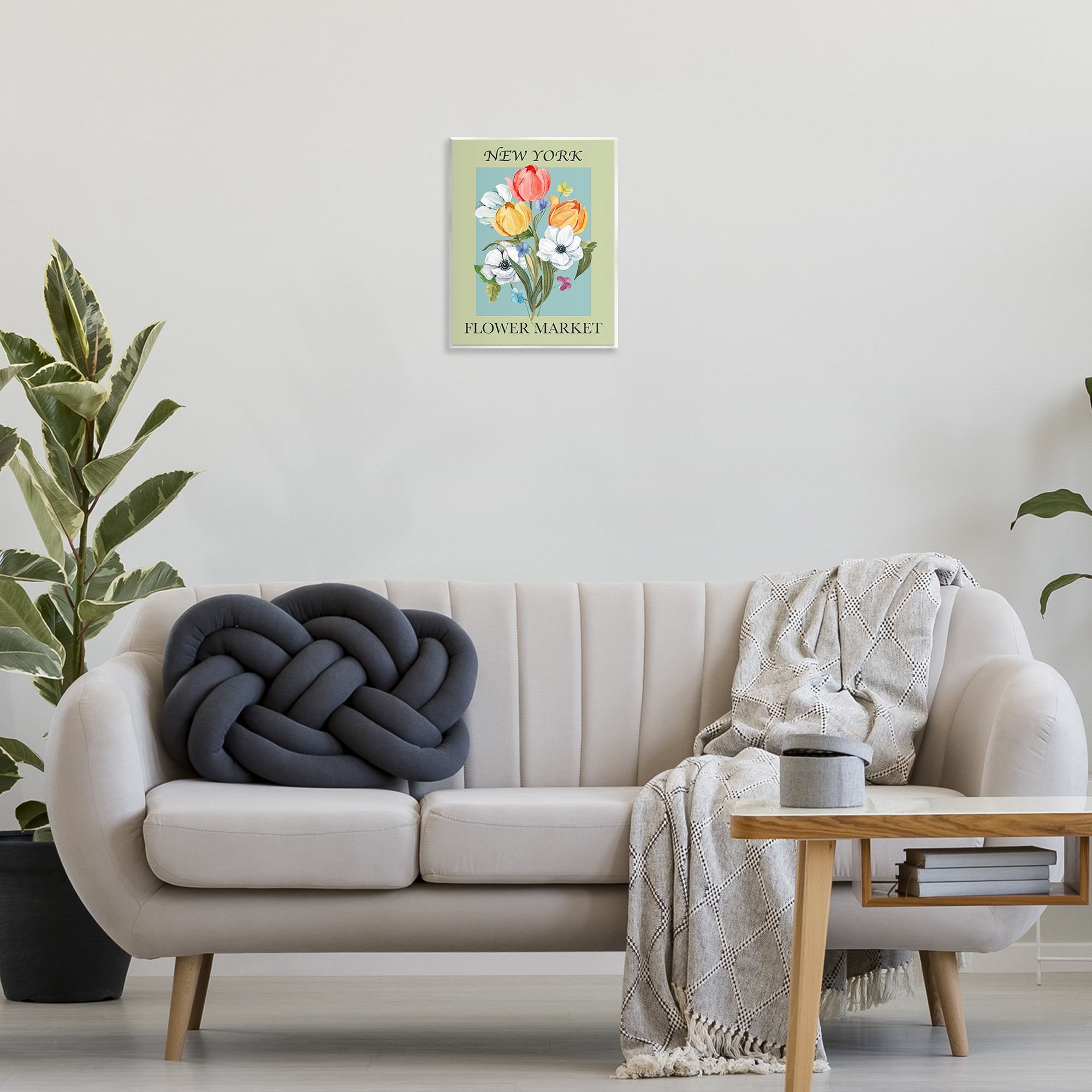 Stupell Industries New York Flower Market Botanical & Floral Painting Unframed Art Print Wall Art, 11 x 14