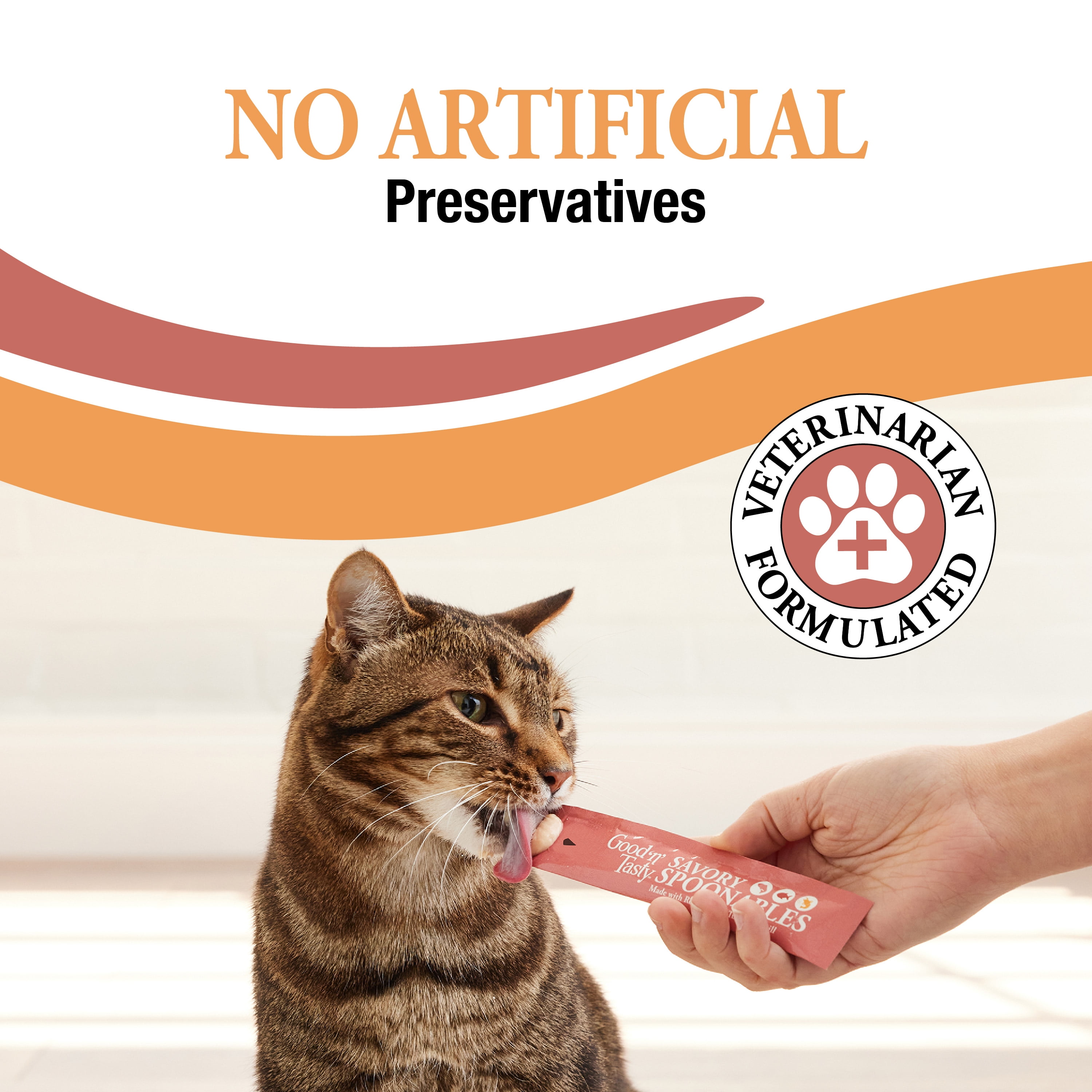 Good 'n' Tasty Savory Spoonables Lickable Wet Treats for Cats, with Salmon, Tuna & Krill, 10 Count