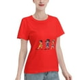 thumbnail image 2 of T-Shirt Basique à Manches Courtes pour Femmes une Pièce, 2 of 6