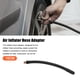 thumbnail image 2 of Adaptador de mandril de manguera de extensión de inflador de neumáticos roscado de 16 cm, tubo de bomba de aire, válvula de neumático, tubo de conexión negro para coche, camión, bicicleta, MTB, goma de cobre Unique Bargains mandriles de llantas, 2 of 7