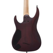 Mitchell MM100 Mini Double-Cutaway Short-Scale Electric Guitar - Walnut Stain