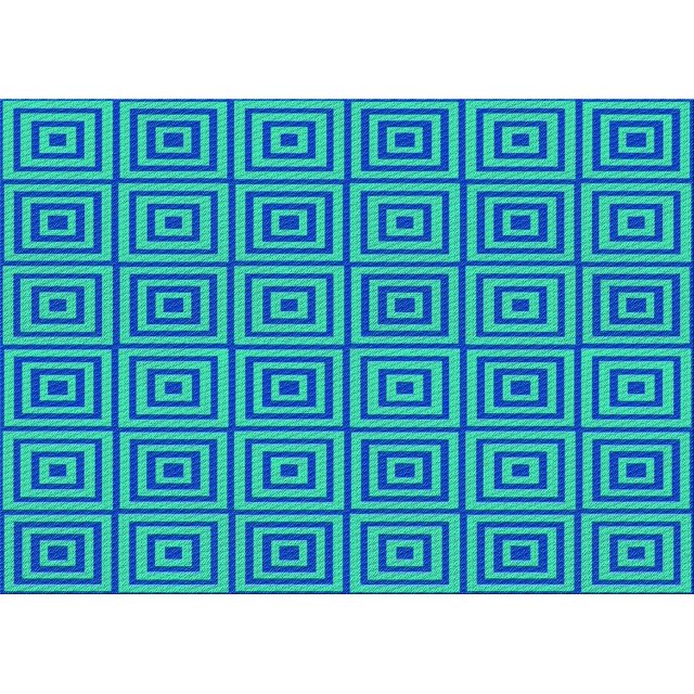 Ahgly Company Machine Washable Indoor Rectangle Transitional Medium Spring Green Area Rugs, 7' x 10'