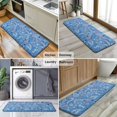thumbnail image 6 of Blue Paisley Pattern Kitchen Rug Mat,Kitchen Runner Rugs Non Skid Washable,Decorative Kitchen Floor Mats for Kitchen,Sink,Laundry,17"x47.2", 6 of 7