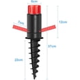 thumbnail image 2 of Base para sombrilla de playa, zócalo de tierra, soporte para sombrilla, soporte de tornillo, patas de sombrilla de playa con hélice que se atornillan a la arena, se utilizan para, 2 of 5