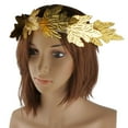 thumbnail image 2 of Juego de 2 Piezas de Diadema con Corona de Hojas Dorada Romana Griega Soledad, 2 of 10