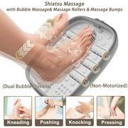 UNIFULL Foot Spa Bath with Heat and Temperature Control, Massager Roller, Bubble, Remote Control, Pedicure Kit, Red Light, Heating Foot Bath
