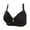Black, variant on Bigersell Women's Bras No Underwire On Sale Women Bras Full-Coverage Soft Bra Style B3395 V-Neck Seamless Bras Hook and Eye Bra Closure Tall Size Full Figure Bras for Women Plus Size Black S