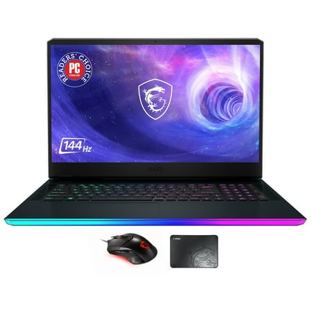 MSI Raider GE76 Gaming Laptop (Intel i7-12700H 14-Core, 17.3in 144 Hz Full HD (1920x1080), NVIDIA GeForce RTX 3060, 64GB DDR5 4800MHz RAM, Win 11 Pro) with Clutch GM08 , Pad