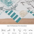 thumbnail image 6 of Retro Lighthouse Flannel Blanket for Bed,Travel and Camping, Ocean Starfish Shell Coral Teal Art Super Soft Cozy Blanket for All Seasons 40"x50", 6 of 7