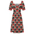 thumbnail image 4 of Sixties Beatles Fan Club miembro insignia vestido de manga corta ropa de mujer vestido sensual para mujer vestido de hadas, 4 of 6