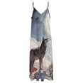 thumbnail image 3 of Wolves in The Moonlight Sleeveless Dress Woman Fashion Long Dresses Women's Summer Suit Dress Summer 2025 Women, 3 of 6