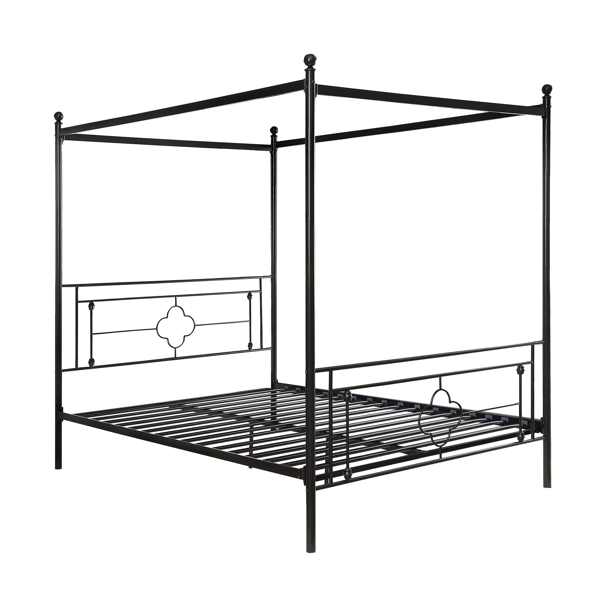 Norhill Black Metal Frame Queen Canopy Bed