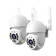 thumbnail image 1 of 2pcs Cámara De Seguridad Exterior Wifi Visión Nocturna 3mp Malubero, blancas, 1 of 5