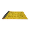 thumbnail image 2 of Ahgly Company Indoor Round Oriental Yellow Traditional Area Rugs, 8' Round, 2 of 4