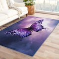 thumbnail image 1 of Butterfly Rugs for Girls Bedroom - 6x8 Rug - Butterfly Rug - Purple Butterflies Area Rug - Moth Purple Galaxy Rugs - Girls Carpet S-&181, 1 of 7