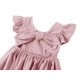thumbnail image 4 of Vestido Dutebare rosa de algodón y lino con volantes Halter 120 (5-6T), 4 of 6