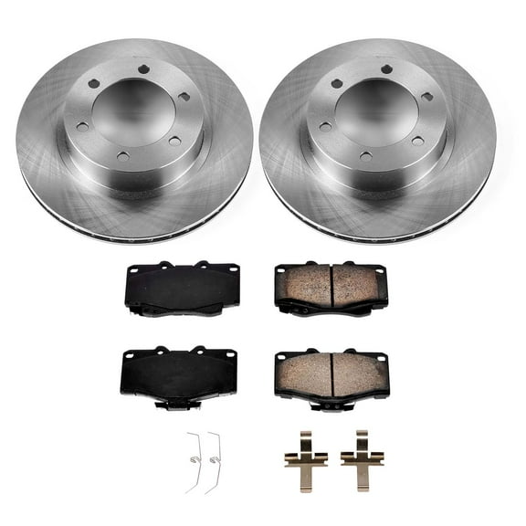 Ultimate Brakes Front Ceramic Brake Pad and Rotor Kit with Hardware WM80428