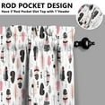 thumbnail image 5 of Vintage Kitchen Curtains Set Boho Tribal Aesthetic Tier and Valance Set with Rustic Patterns Rod Pocket Light Filtering Curtains, 5 of 6