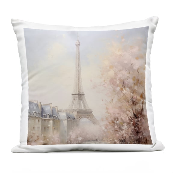Stupell Industries Parisian Eiffel Tower Cityscape Design by Arlington Prints Outdoor Printed Pillow