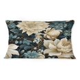 thumbnail image 2 of Designart "Sky Blue Petal Harmony" Floral Printed Throw Pillow, 2 of 5