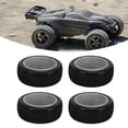 thumbnail image 3 of 1/8 RC Wheel, RC Rubber Tire Direct Replacement Plastic Hub  for Car Black,Red,White, 3 of 7