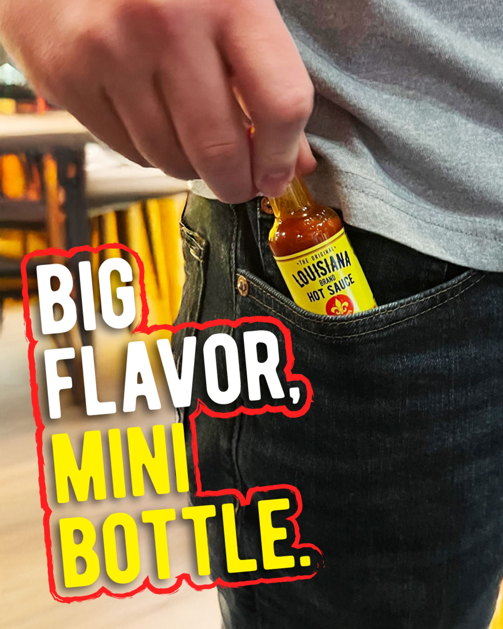 Louisiana Hot Sauce Sweet Heat with Honey Mini Bottle, 1.6 oz Bottle