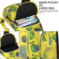thumbnail image 5 of Sac à Dos Bandoulière Imprimé Citron Jaune et Floral, Design Mignon de Fruits d'Été, Sac de Jour Léger avec Style Vintage Rétro, Sangle Réglable, 5 of 5