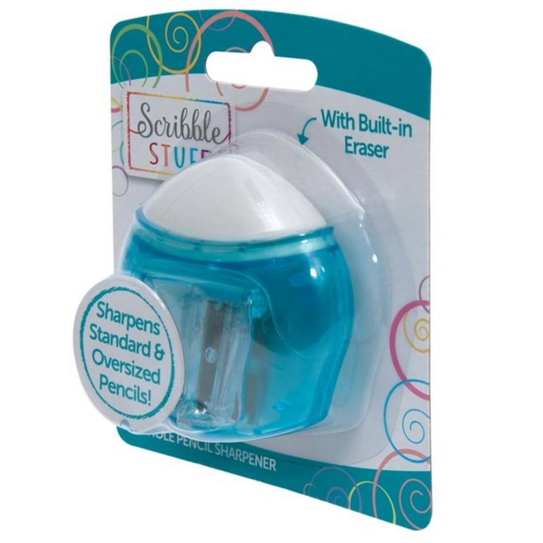 Scribble Stuff 1 Count 2-Hole Pencil Sharpener with Eraser : Home