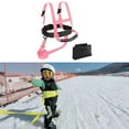 thumbnail image 3 of Arnés de esquí iños Correa de hombro para patinaje de seguridad para en monopatín Entrenamiento de snowboard Esquí Halter de Rosado Macarena Arnés de esquí para niños, 3 of 7