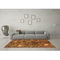 thumbnail image 3 of Ahgly Company Indoor Rectangle Abstract Orange Modern Area Rugs, 8' x 12', 3 of 4