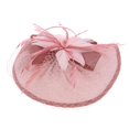 thumbnail image 3 of Elegante sombrero plumas y velo, sombrero para la iglesia, sombrero de cóctel para el cabello Rosado Baoblaze Sombrero Pastillero de Mujer, 3 of 8