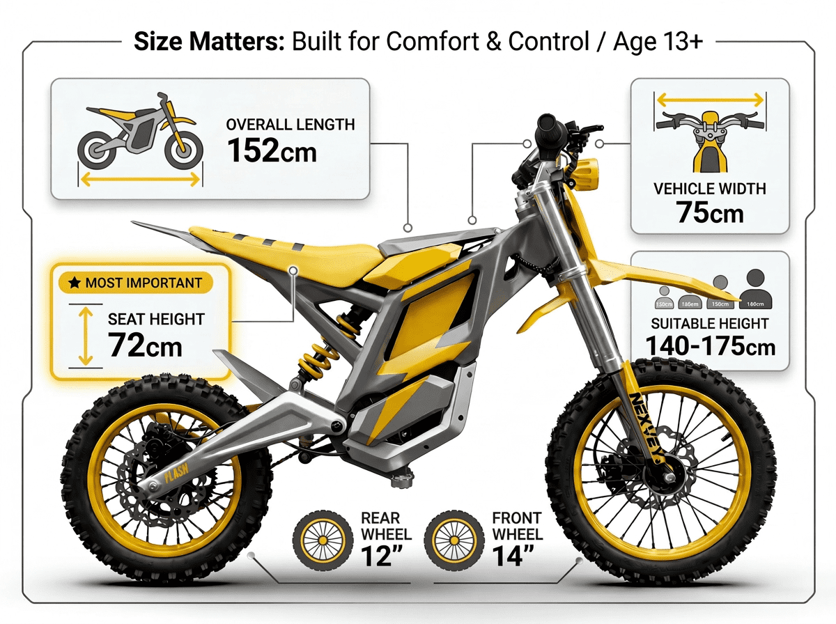 NEXVEY Flash Electric Dirt Bike 4000W Peak 48V 22.5AH Battery Off-Road Motorcycle, 35MPH Fast E Bike with Dual Hydraulic Suspension Brakes, Outdoor Gift for Teens Adults Age 13+