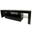thumbnail image 2 of LELINTA TV Stand with LED Lights for TVs up to 65 inch, Modern TV Console for Living Room, Media Console with Storage, Black, 2 of 8