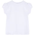 thumbnail image 2 of Lilax Camiseta Básica De Manga Corta Con Cuello Redondo Para Bebé Niña 12-18 Meses Blanco, 2 of 5