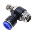 thumbnail image 7 of 1 Piece Fast Connection Pneumatic Fitting M5" 1/8" 1/4" 3/8" 1/2 Air Speed Regulating Valve Throttle Valve SL 4 6 8 10 12mm, 7 of 7