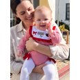 thumbnail image 4 of Cjfdfy Newborn Baby Girl Game Day Fall Outfit Animal Football Season Stripe Long Sleeve Ruffled Bow Collar Romper Infant Cute My First Football Season Fall Winter Clothes 0-18M, 4 of 9