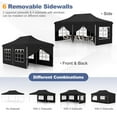 thumbnail image 6 of Costway 10 x 20 FT Pop up Canopy  Outdoor Canopy Tent with 6 Sidewalls Carrying Bag, 6 of 11