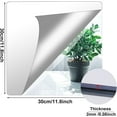 thumbnail image 2 of Bandejas de espejo cuadradas para centros de mesa, baldosas de espejo acrílico transparente, láminas de espejo flexibles, pegatinas de espejo autoadhesivas, para bodas, decoración del hogar y más,, 2 of 7
