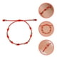 thumbnail image 5 of EeaseMX Pulsera ajustable de 7 nudos tejida a mano con cuentas de cuerda roja de la suerte, 5 of 7