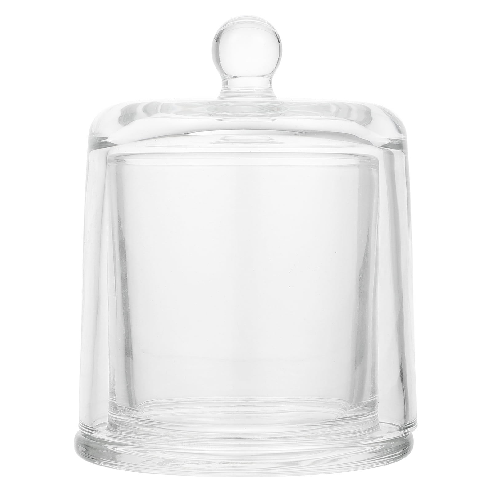 Dome Cloche Candle Jar Clear Bell Display Holder Jars Cake Cover