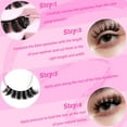 thumbnail image 5 of Veleasha Cat Eye Lashes Wispy Lashes Lightweight Eyelashes Dramatic False Eyelashes Clear Band Lashes Look Like Eyelash Extensions 9-17MM 7 Pairs Pack (Rio Vista), 5 of 14